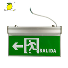 Green Thermoplastic LED Emergency Exit Sign For Office Building