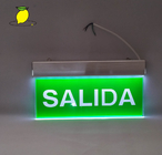 50Hz LED Emergency Exit Sign Light Double Sides Lighted 5MM Acrylic