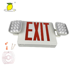 Professional LED Emergency Lighting Fire Exit Signs With Twin Spotlight