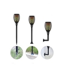Waterproof Dancing Solar Flame Torch Light / Outdoor Garden Path Solar LED Flame Lamp