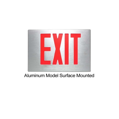 Aluminum Double Sides Red Emergency Exit Signs Light