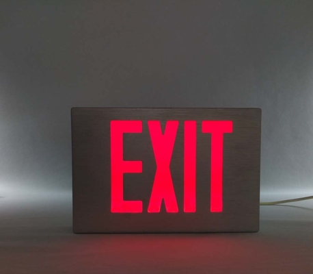 Aluminum Double Sides Red Emergency Exit Signs Light