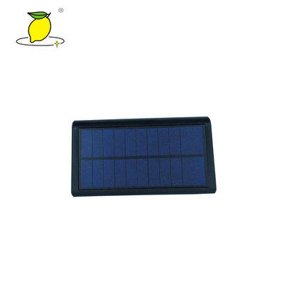 Black Waterproof 2.5W LED Emergency Solar Garden Light