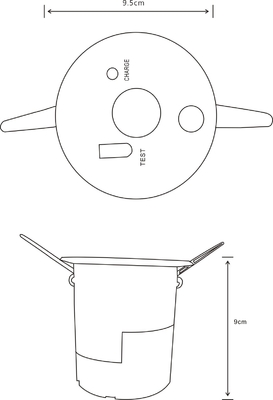 ceiling light emergency 2.5Watt emergency downlight