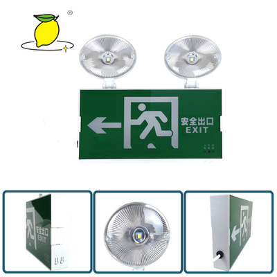 Wall Mounted Twin Spot LiFePO4  IP65 LED Emergency Exit Sign