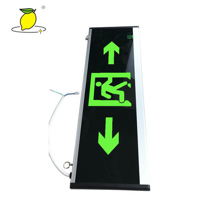 Rechargeable Fluorescent Fire Exit Signs For Movie Theater / Shopping Mall
