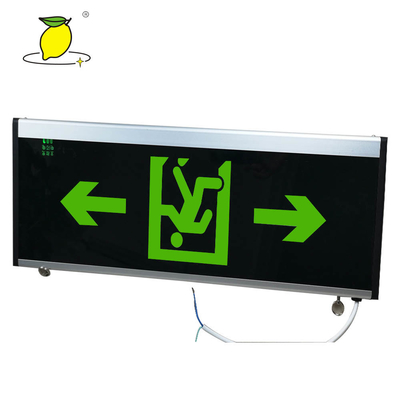 Rechargeable Fluorescent Fire Exit Signs For Movie Theater / Shopping Mall