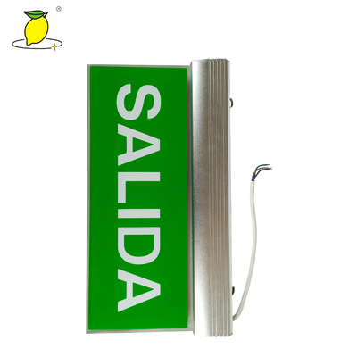 Rechargeable emergency sign emergency exit sign box emergency fire exit sign