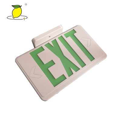 Commercial Emergency Exit Lighting Fixtures , Green Exit Sign With Lights