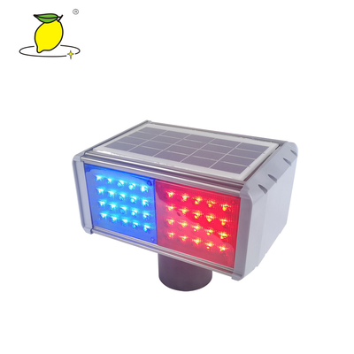 LED Barricade Warning Lights , Solar Powered Warning Strobe Lights