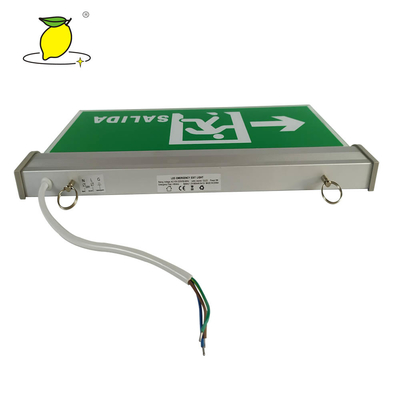 Green color LED recharging Emergency led exit sign light for safety