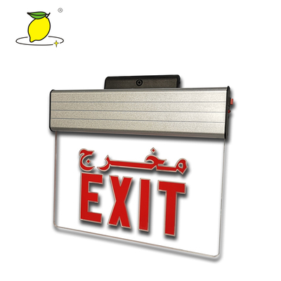 CUL UL Acrylic Glass Lens Material LED Exit Sign Emergency LED Lighting