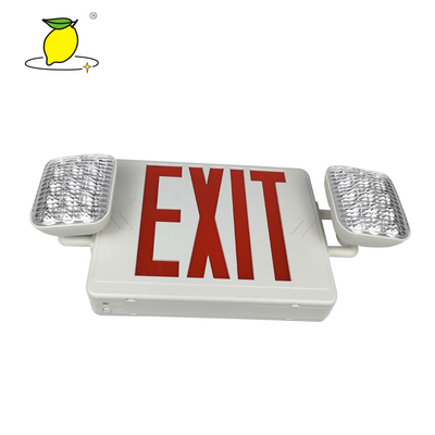 Professional LED Emergency Lighting Fire Exit Signs With Twin Spotlight