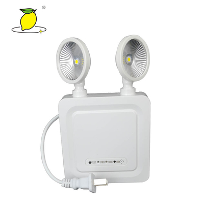 Small Plastic LED Twin Spot Emergency Exit Lights With Battery Recharging