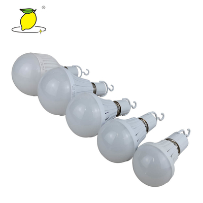 6500K Plastic LED Emergency Bulb 5W 15W Rechargeable