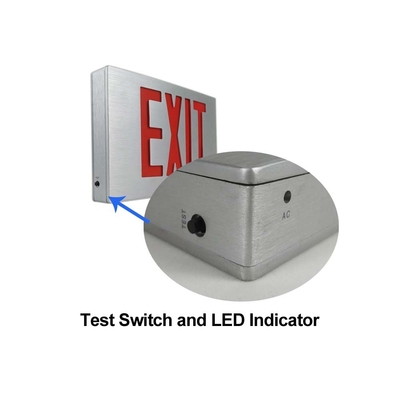 Aluminum Double Sides Red Emergency Exit Signs Light