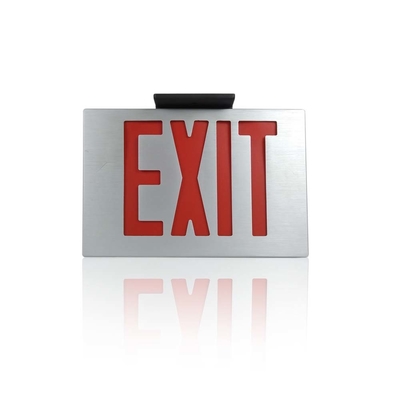 Brush Silver Aluminum LED Emergency 3.8W Fire Exit Sign Lights