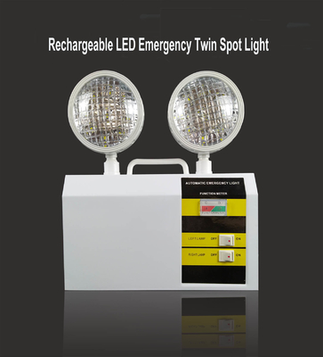 Waterproof 5000k Twin Head Emergency Light For Shopping Malls